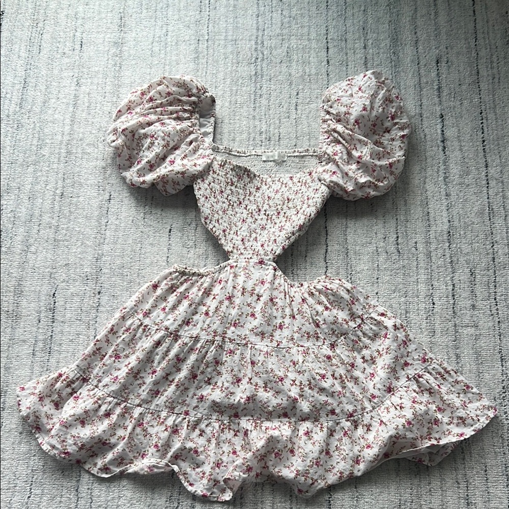 Floral Puff Sleeve Dress